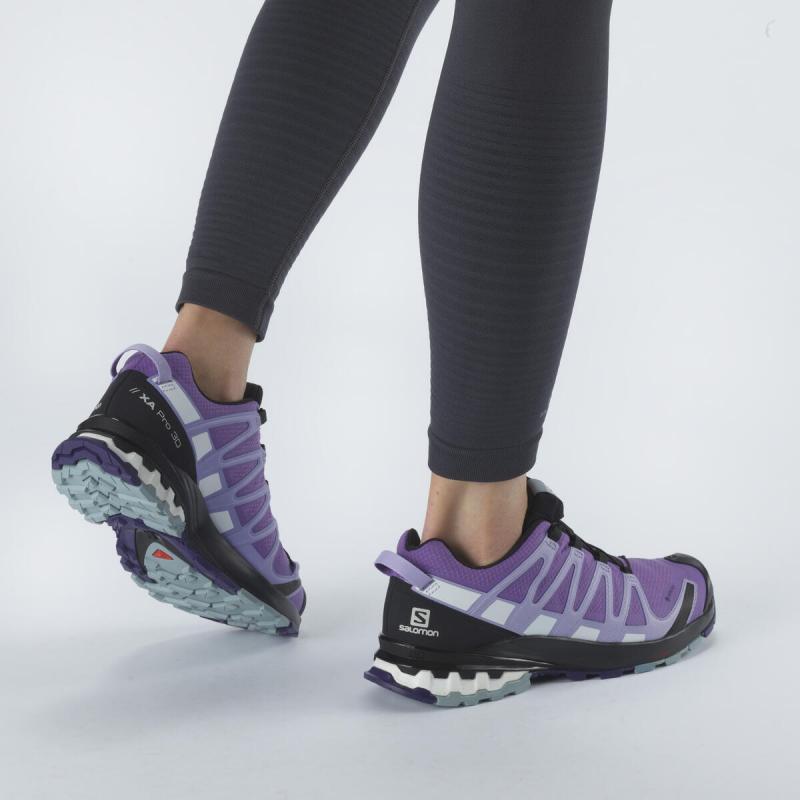 Dámska trailová obuv SALOMON XA PRO 3D v8 GTX W Royal Lilac / Lavender / Slate