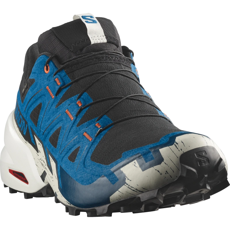 Pánska trailová obuv Salomon SPEEDCROSS 6 GTX Black / Mykonos Blue 1