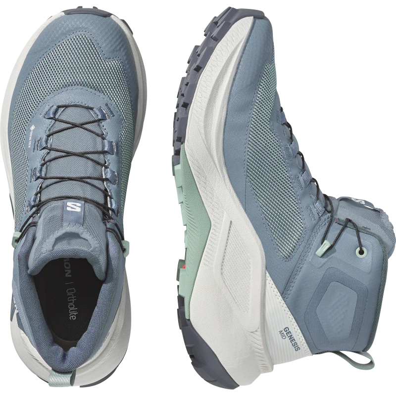 Dámska outdoorová obuv Salomon GENESIS MID GTX W Grisaille / Green Milieu 5