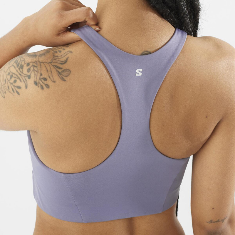 Športová podprsenka Salomon SHKout CORE BRA W BLUE GRANITE 1