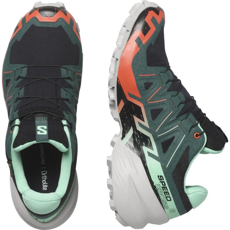 Dámska trailová obuv Salomon SPEEDCROSS 6 GTX W Black/Electg/Che