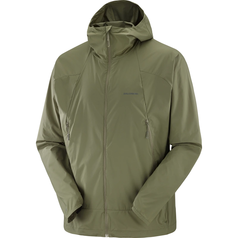 Bežecká bunda Salomon OUTWIND FZ JKT M Grape Leaf