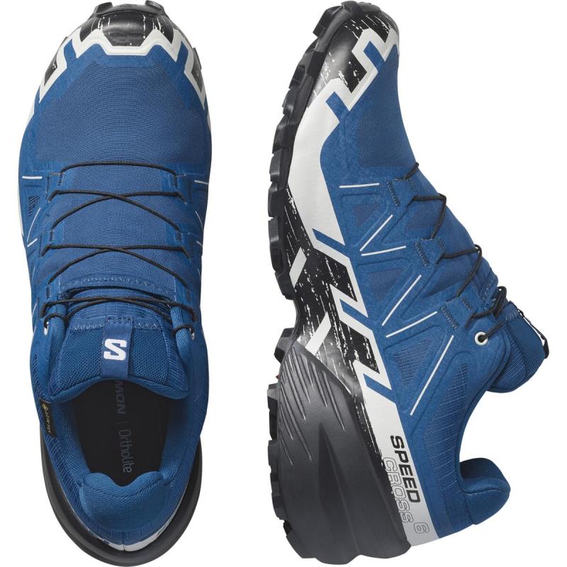 Pánska trailová obuv Salomon SPEEDCROSS 6 GTX Poseid/Black/LunRo 5