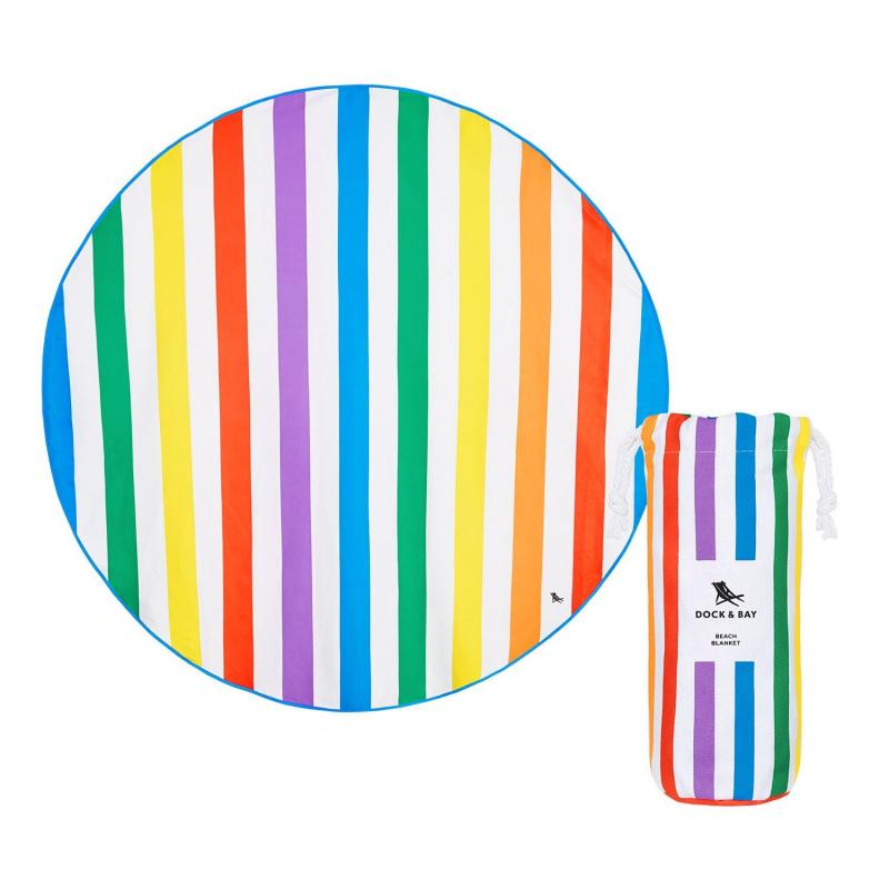 Plážový uterák DOCK&BAY ROUND Rainbow Skies
