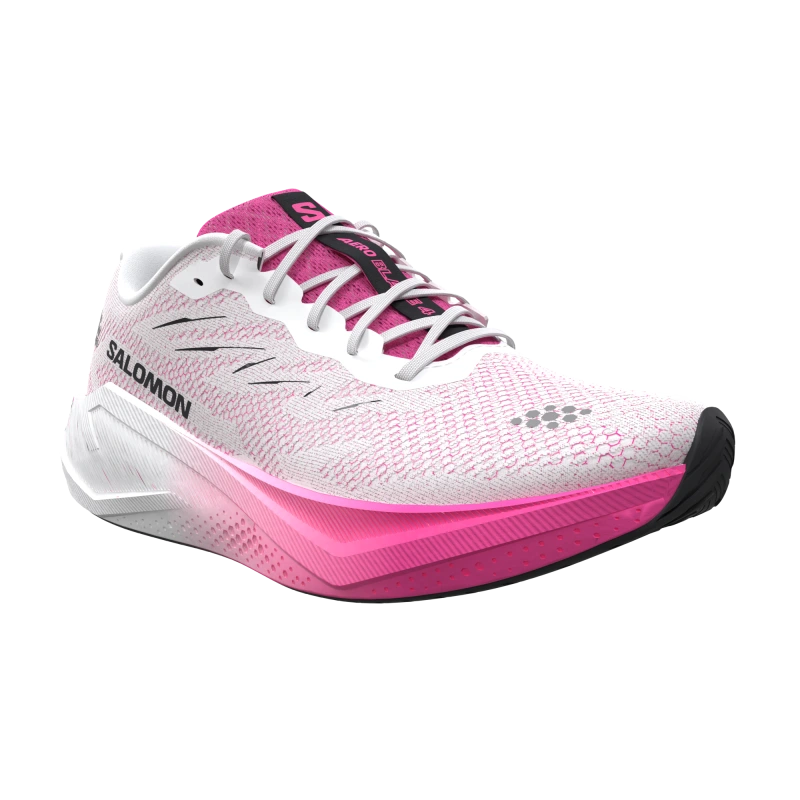 Dámska cestná bežecká obuv Salomon AERO BLAZE 4 W White / Knockout Pink 3