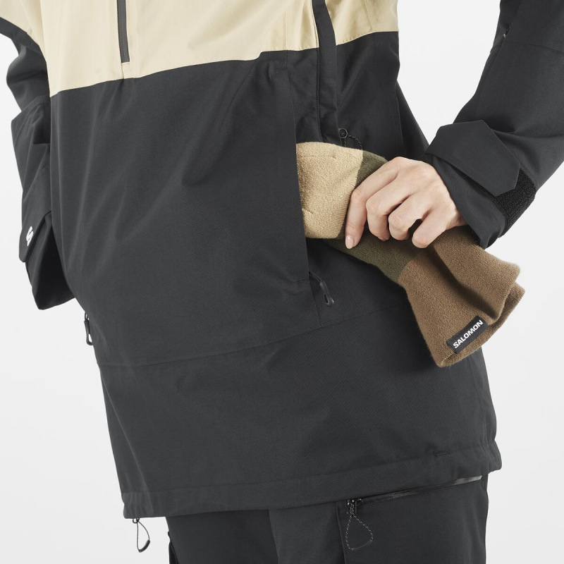 Bunda SALOMON BASHLEY ANORAK W WHITE PEPPER/DEEP BLACK 6