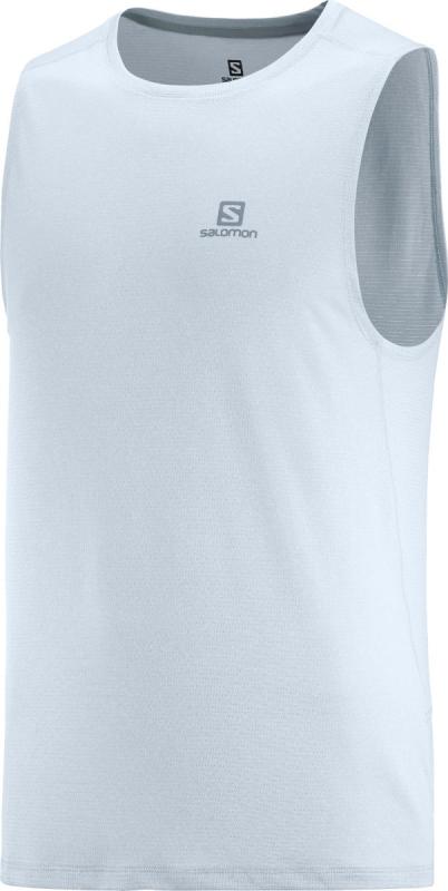 Bežecké tričko Salomon AGILE TANK M ASHLEY BLUE / Heather