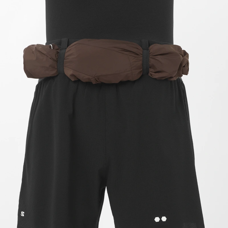 Bežecké nohavice Salomon SENSE AERO 2IN1 TRAIL 5M DEEP BLACK 4