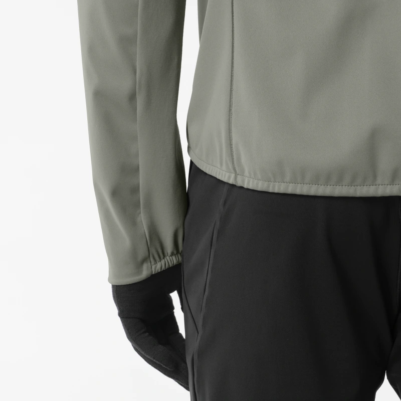 Bežecká bunda Salomon SENSE SOFTSHELL JKT M Castor Gray 4