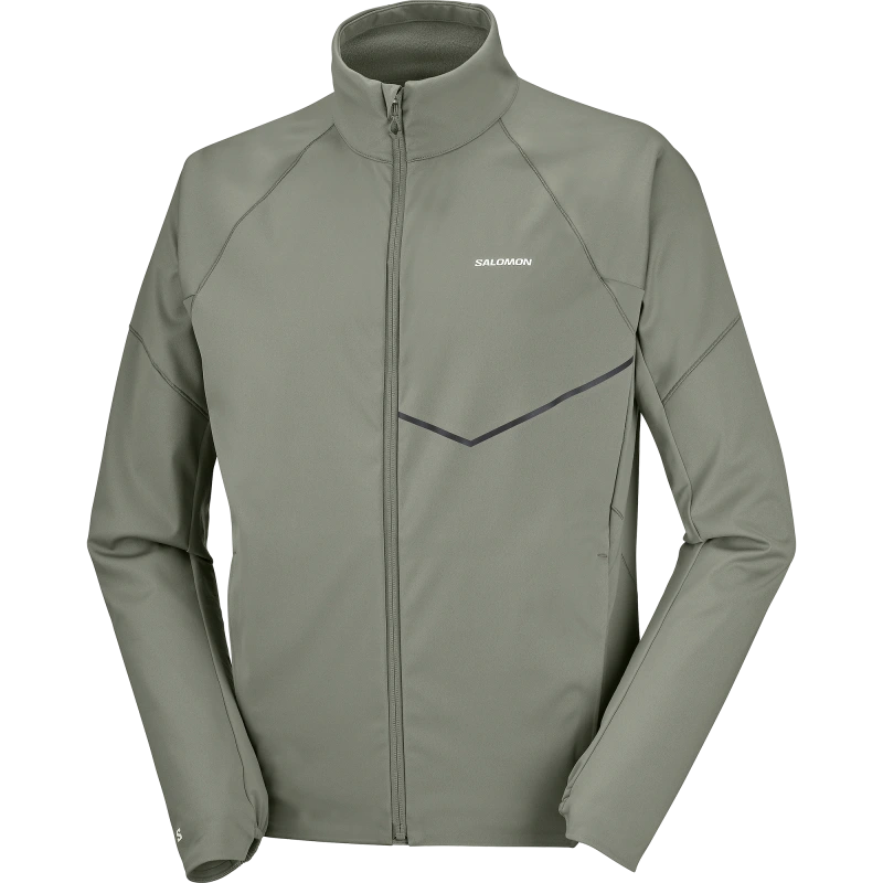 Bežecká bunda Salomon SENSE SOFTSHELL JKT M Castor Gray