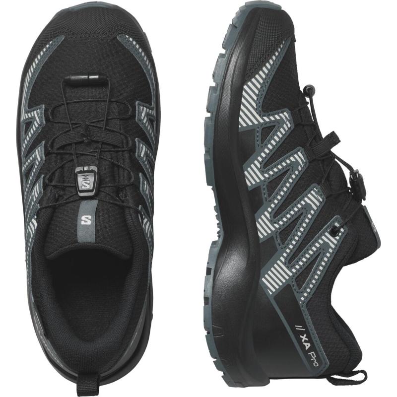 Detská nepremokavá obuv Salomon XA PRO V8 CSWP J Black/Phantm/Dark