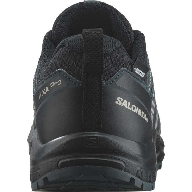 Detská nepremokavá obuv Salomon XA PRO V8 CSWP J Black/Phantm/Dark