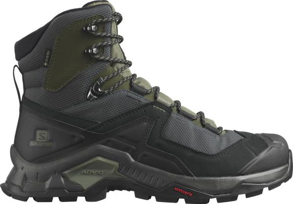 Pánska turistická obuv Salomon QUEST ELEMENT GTX Black / Deep Lichen Green / Olive Night