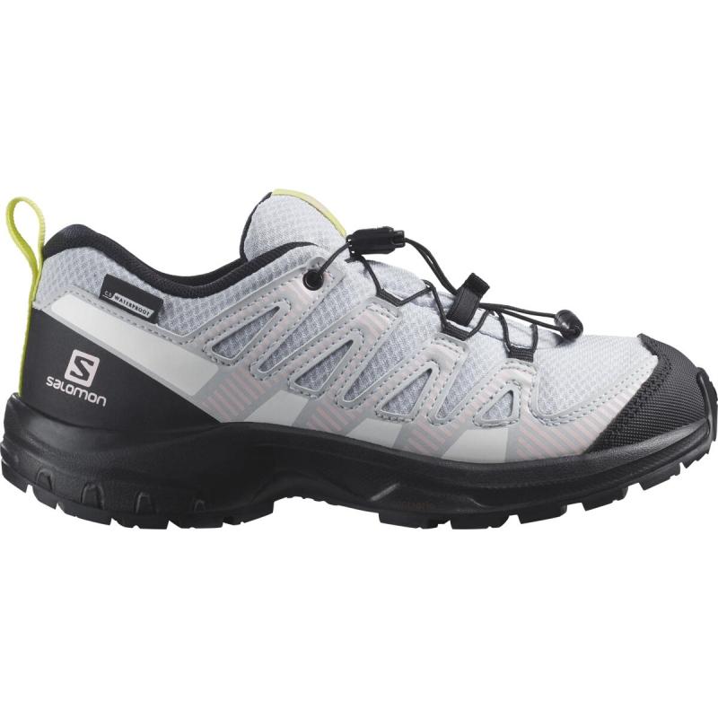 Detská nepremokavá obuv Salomon XA PRO V8 CSWP J Arctic Ice/Black/W