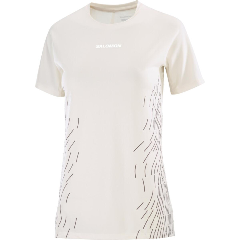 Dámske bežecké tričko Salomon SENSE AERO SS TEE GFX W WHISPER W