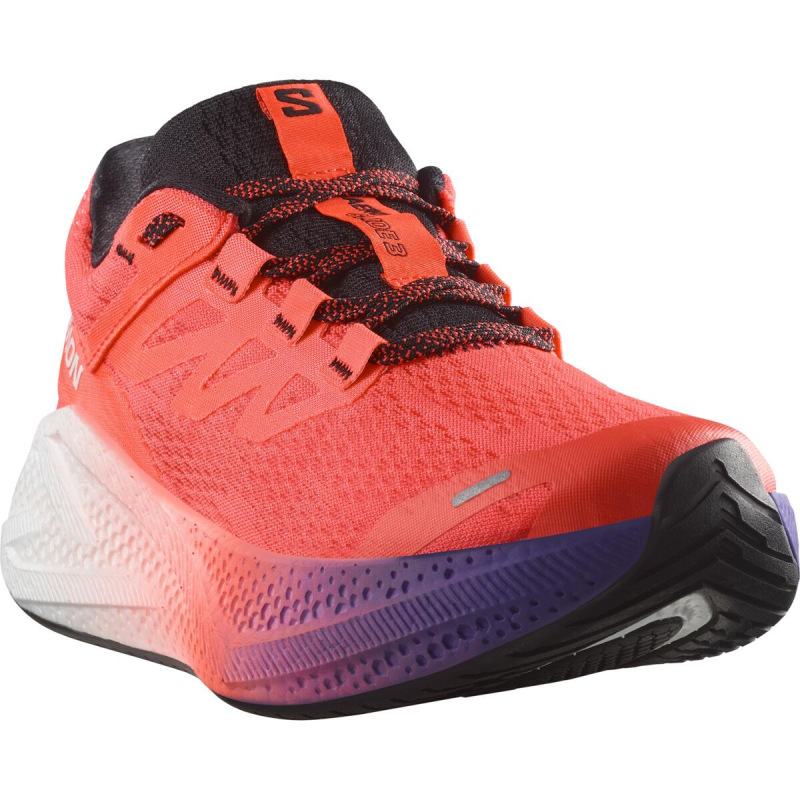 Dámska cestná bežecká obuv Salomon AERO GLIDE 3 GRADIENT W Neon F/Wht 1