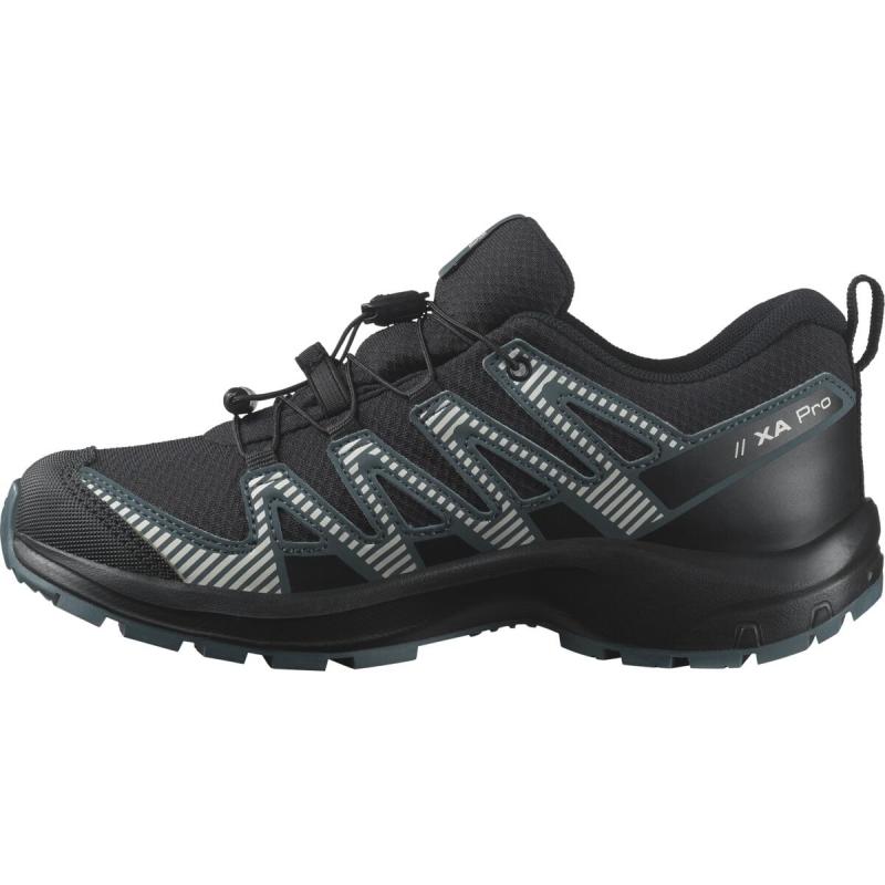 Detská nepremokavá obuv Salomon XA PRO V8 CSWP J Black/Phantm/Dark