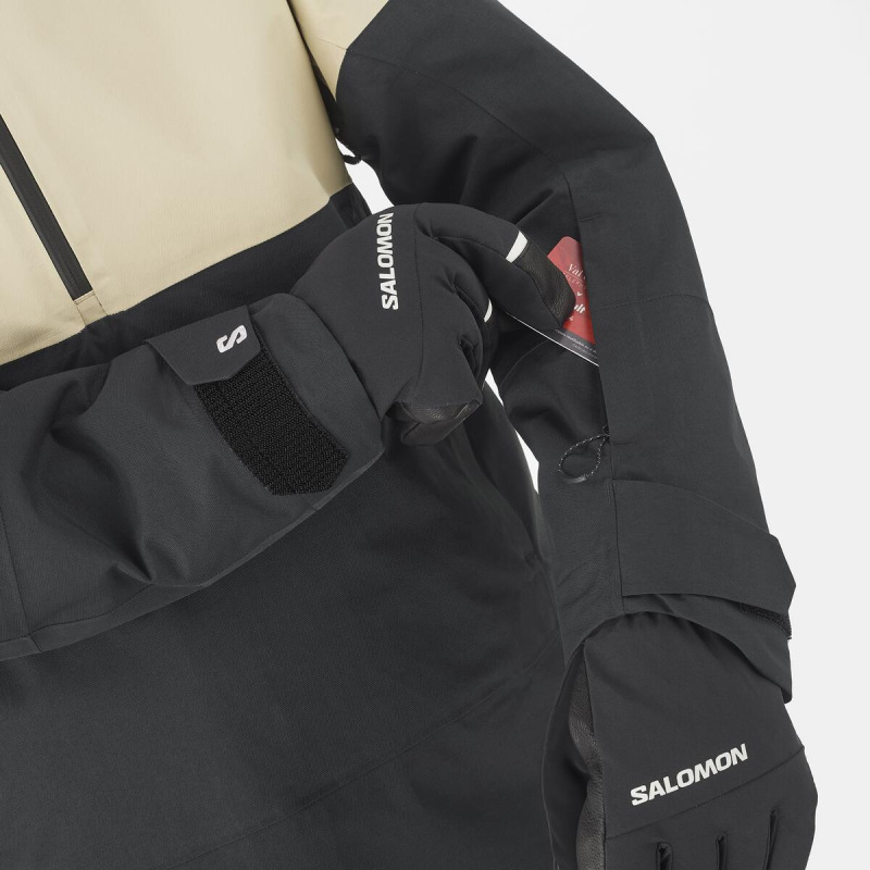 Bunda SALOMON BASHLEY ANORAK W WHITE PEPPER/DEEP BLACK 3