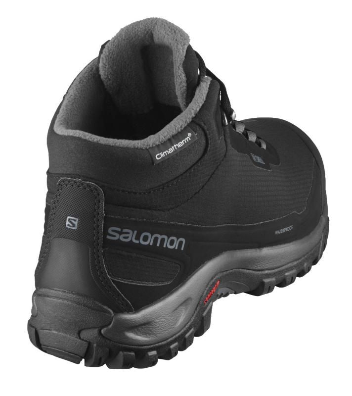 Pánska zimná obuv Salomon SHELTER CS WP Black / Ebony / Black