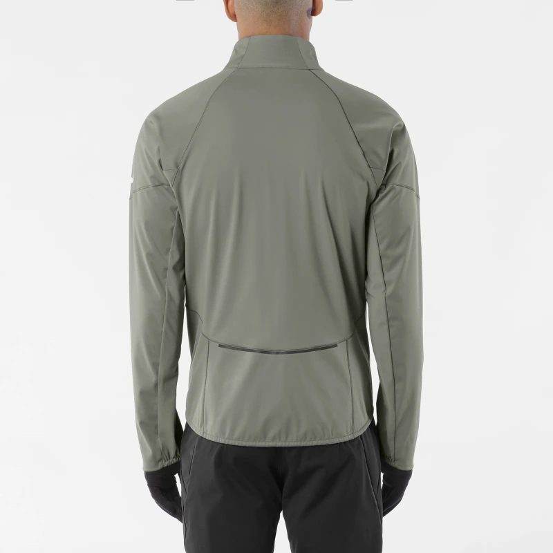 Bežecká bunda Salomon SENSE SOFTSHELL JKT M Castor Gray 2