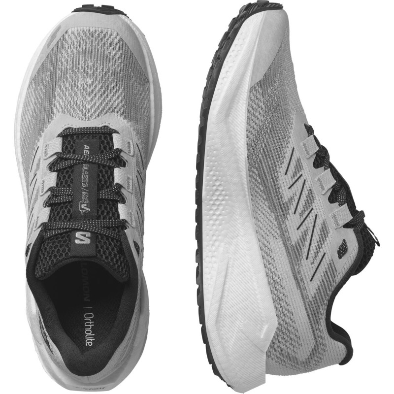 Pánska cestná bežecká obuv Salomon AERO BLAZE 3 GRVL LunRoc/Wht/Black 4
