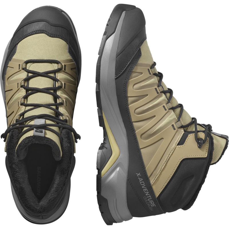 Pánska zimná obuv Salomon X-ADVENTURE COLDRUSH WP Kelp / Black 5