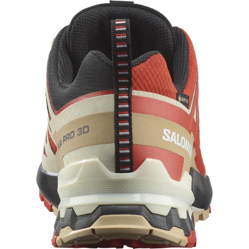 Pánska trailová obuv Salomon XA PRO 3D V9 GTX Aurora Red / Safari / White