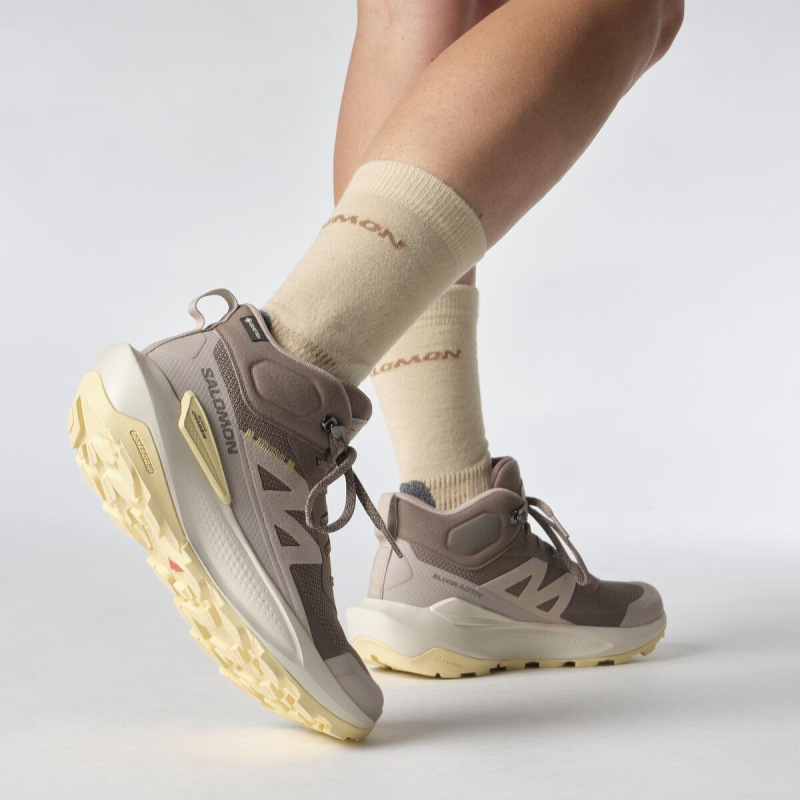 Dámska treková obuv SALOMON ELIXIR ACTIV MID GTX W Iron/Ethere 7