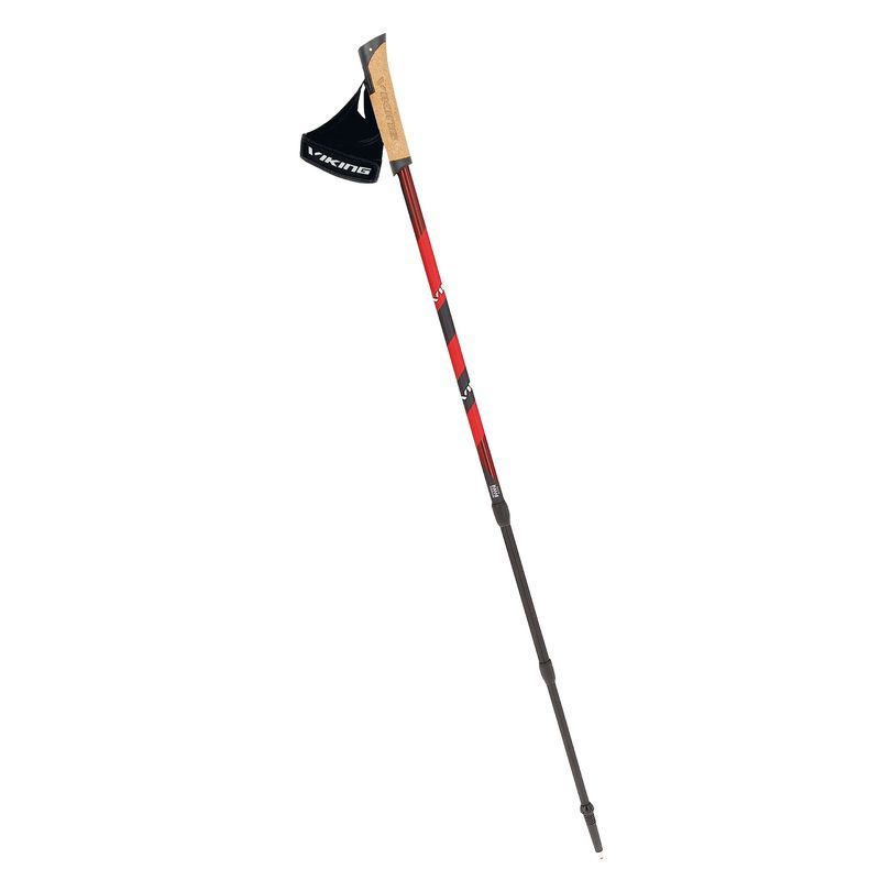 nordic walking palice Viking KUBE PRO red