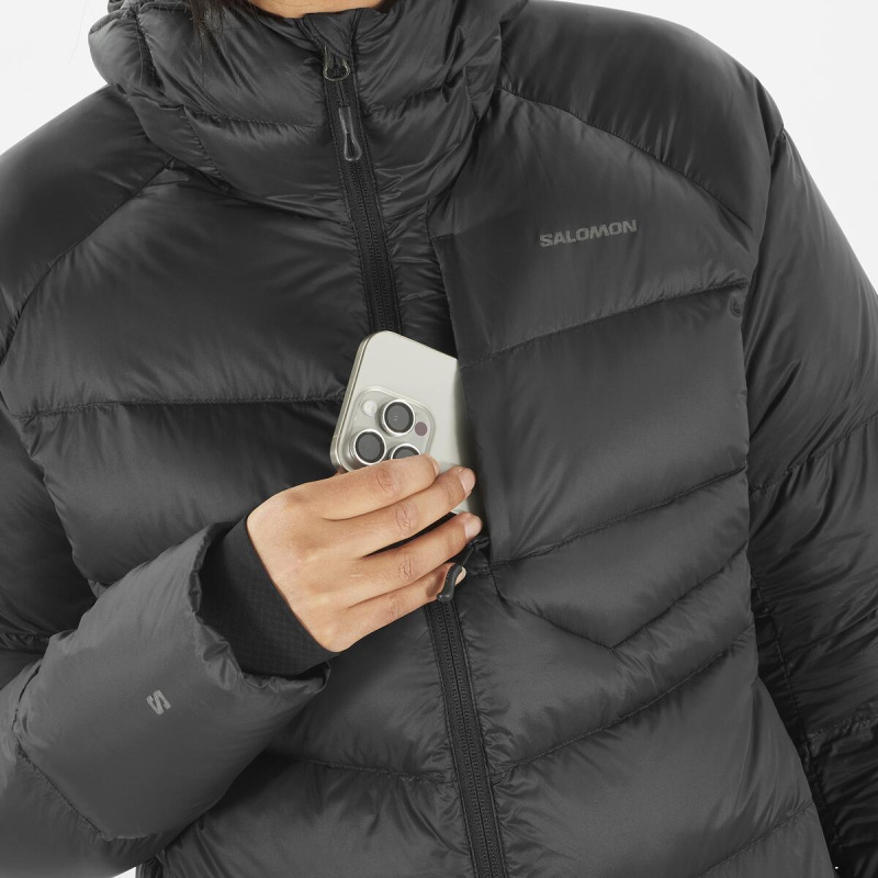 Bunda SALOMON OUTLINE DOWN HD W DEEP BLACK 4