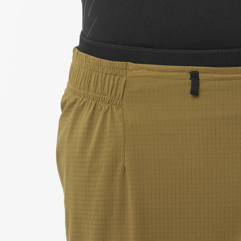 Pánske bežecké trenky Salomon SENSE AERO 5'' SHORTS M BRILLIANT OLIVE 2