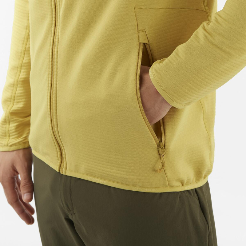 Pánska stredná vrstva Salomon SNTIAL LIGHTWARM HD M CRESS GREEN 5