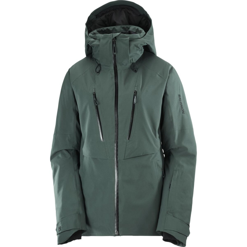 Dámska bunda SALOMON BRILLIANT 2.0 JACKET W GREEN GABLES