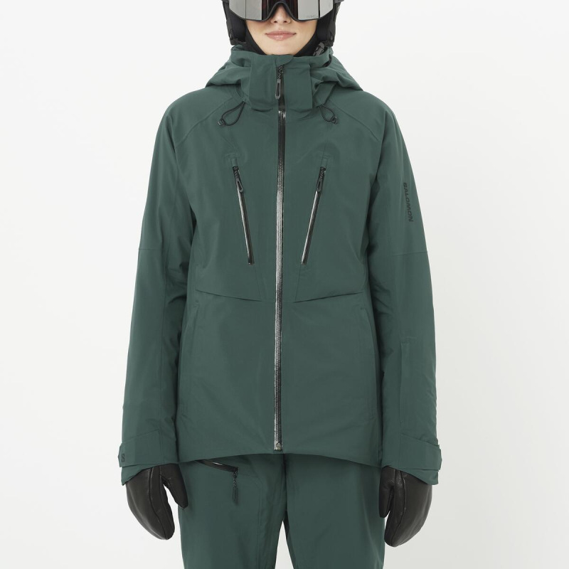 Dámska bunda SALOMON BRILLIANT 2.0 JACKET W GREEN GABLES 1
