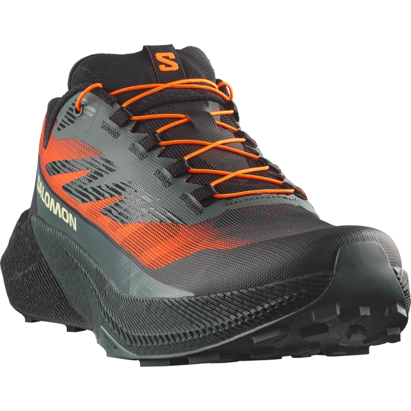 Pánska trailová bežecká obuv Salomon obuv PULSAR QUIVER Urban Chic / Shocking Orange 1