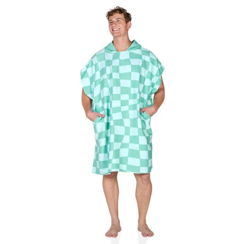 Dospelácke pončo Dock and Bay Quickdry Hooded Poncho - Groovy Check 6