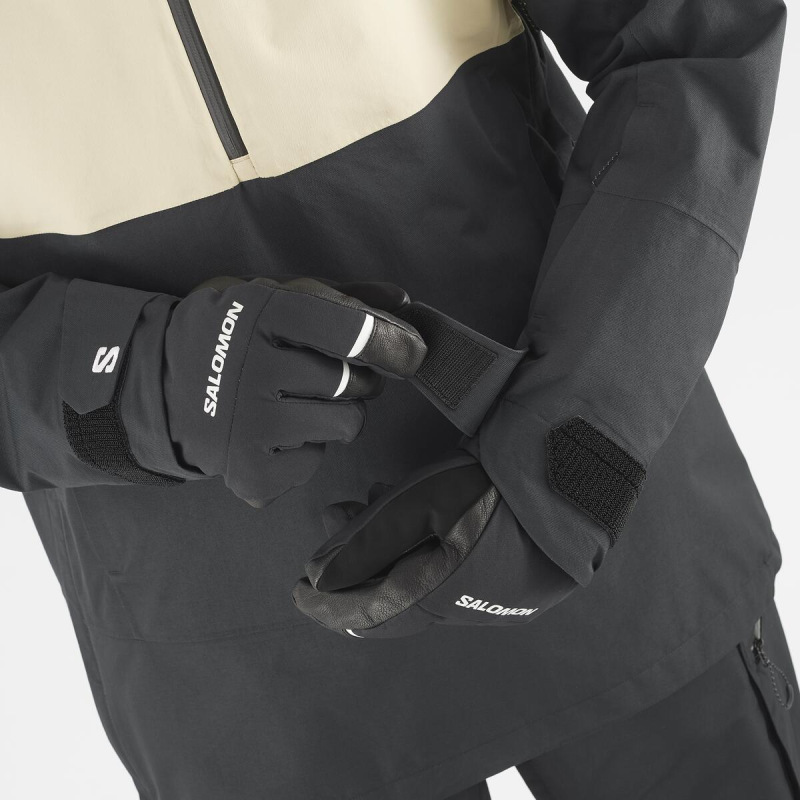 Bunda SALOMON BASHLEY ANORAK W WHITE PEPPER/DEEP BLACK 4