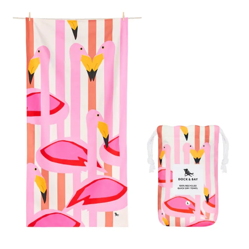 Detský uterák DOCK&BAY Flamboyant Flamingos