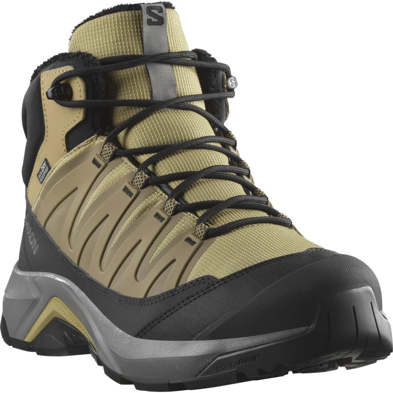 Pánska zimná obuv Salomon X-ADVENTURE COLDRUSH WP Kelp / Black 1