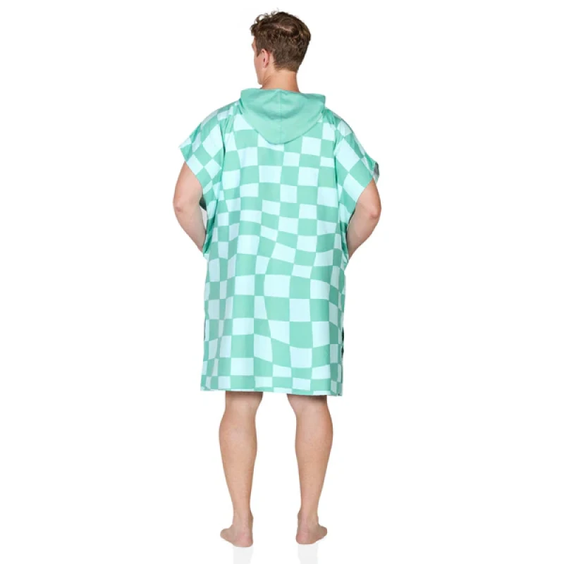 Dospelácke pončo Dock and Bay Quickdry Hooded Poncho - Groovy Check 4