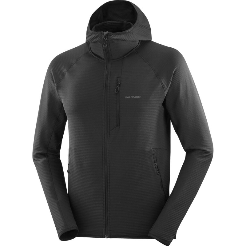 Pánska stredná vrstva Salomon SNTIAL LIGHTWARM HD M Deep Black