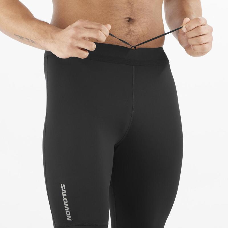 Bežecké nohavice Salomon CROSS RUN TIGHTS M Deep Black