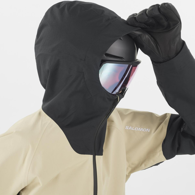 Bunda SALOMON BASHLEY ANORAK W WHITE PEPPER/DEEP BLACK 2