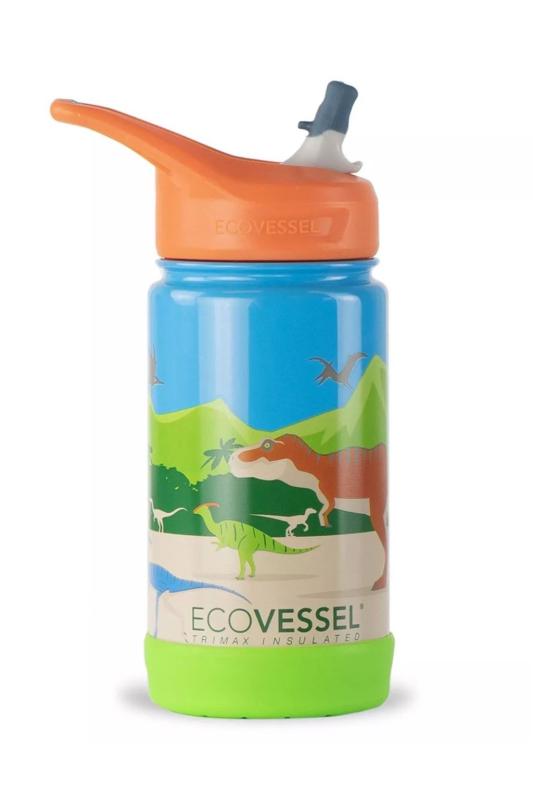 Detská nerezová termofľaša Eco Vessel Frost 355 ml - Dinosaur