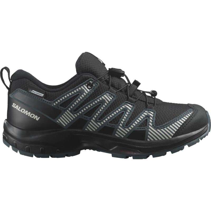 Detská nepremokavá obuv Salomon XA PRO V8 CSWP J Black/Phantm/Dark