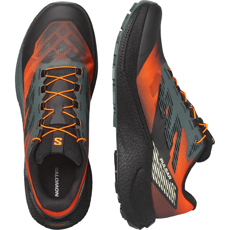 Pánska trailová bežecká obuv Salomon obuv PULSAR QUIVER Urban Chic / Shocking Orange 5