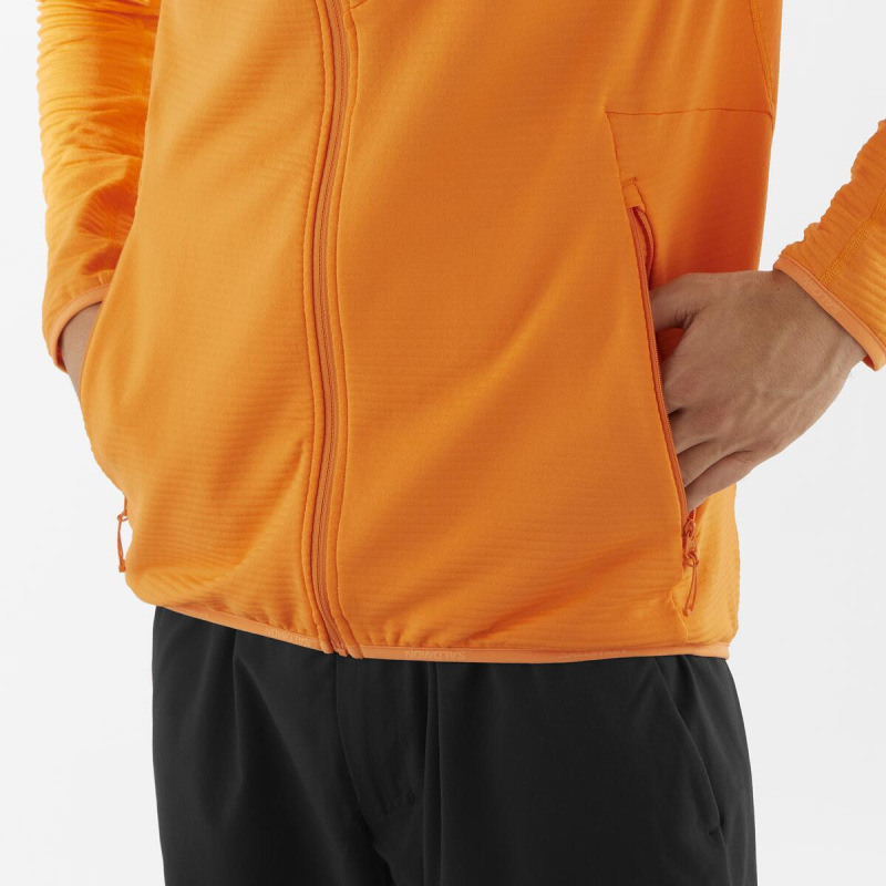 Pánska stredná vrstva Salomon SNTIAL LIGHTWARM FZ Turmeric 3