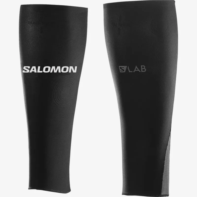 Bežecké kompresné návleky na lýtka Salomon S/LAB NSO CALF U Black