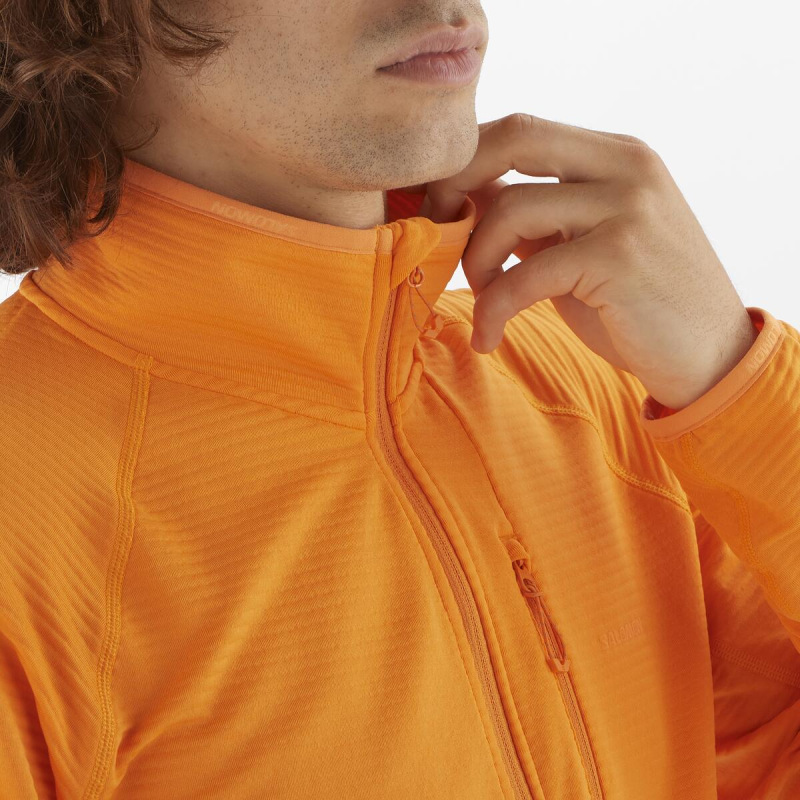 Pánska stredná vrstva Salomon SNTIAL LIGHTWARM FZ Turmeric 2