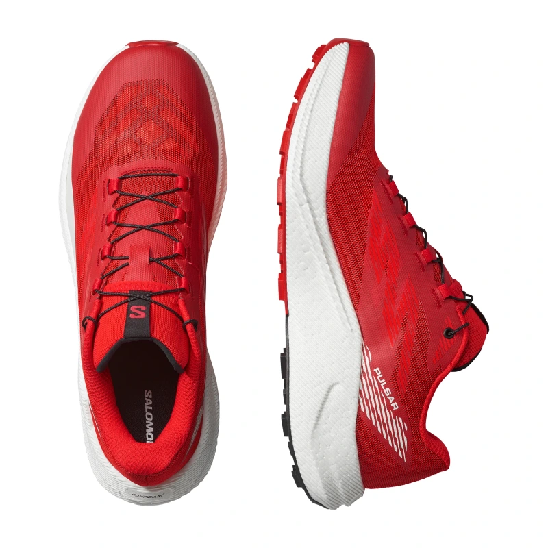 Pánska trailová bežecká obuv Salomon obuv PULSAR Fiery Red/Vanilla Ice 4